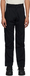 Hyein Seo Black Pleated Cargo Pants In Black
