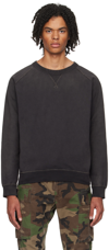 RRL BLACK HEAVYWEIGHT SWEATSHIRT