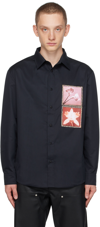 Misbhv Long Sleeve Printed Shirt In Black