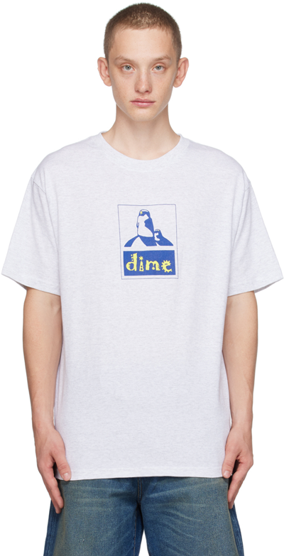 Dime Gray Chad T-shirt In Ash