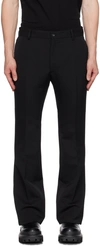 DOLCE & GABBANA BLACK FLARED TROUSERS