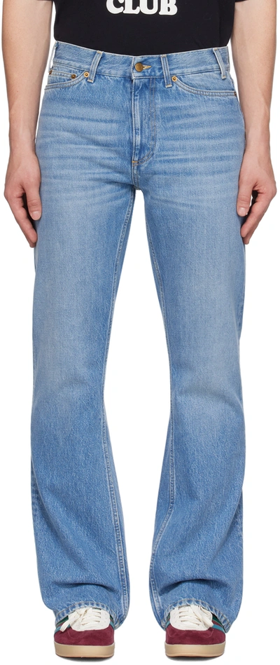 STOCKHOLM SURFBOARD CLUB BLUE BOOTCUT JEANS