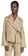 ROSIE ASSOULIN YIPPEE KAYAK TRENCH JACKET KHAKI