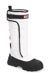 Hunter Intrepid Tall Waterproof Snow Boot In White