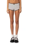 Edikted Kendall Polka Dot Microshorts In White