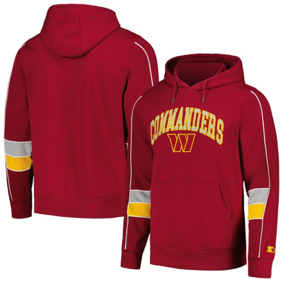 Starter Burgundy Washington Commanders Captain Pullover Hoodie