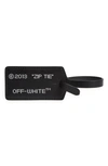 OFF-WHITE ZIP TIE LEATHER LUGGAGE TAG