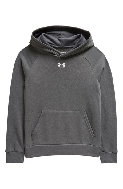 Under Armour Kids' Rival Fleece Hoodie In Castlerock Light Heather