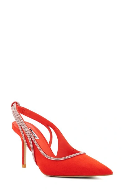 Dune London Cinematic Pointed Toe Slingback Pump In Orange