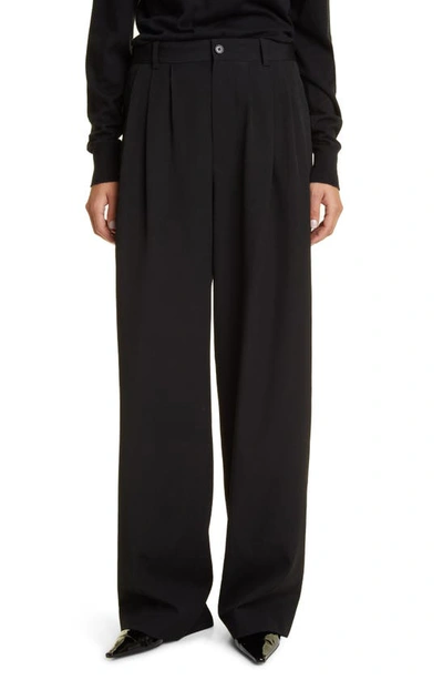 THE ROW RUFOS PLEATED WOOL PANTS