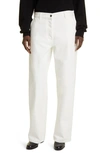 The Row Bufus Cotton-poplin Wide-leg Trousers In Bone