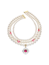 NANA JACQUELINE EMILY PEARL NECKLACE (PINK)