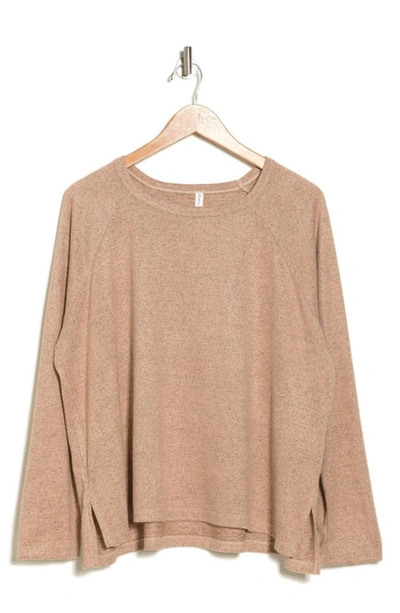 Forgotten Grace Long Sleeve Tunic In Taupe