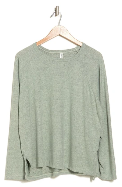 Forgotten Grace Long Sleeve Tunic In Olive