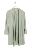 Forgotten Grace Longline Cardigan In Taupe