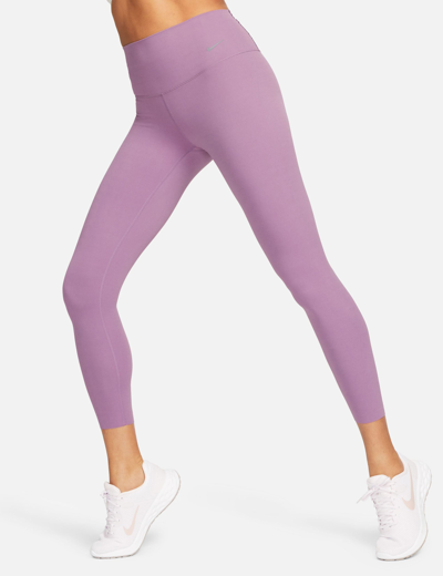 Nike Zenvy High Waisted 7/8 Leggings In Purple