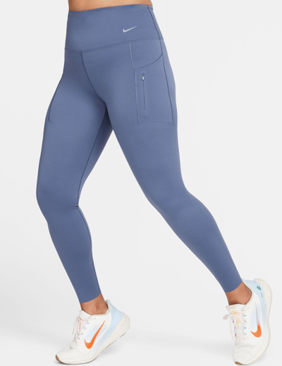 Nike Go High Waisted Leggings In Blue