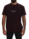 DOLCE & GABBANA DOLCE & GABBANA ELEGANT BORDEAUX CREWNECK MEN'S TEE