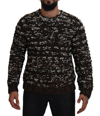 Dolce & Gabbana Brown Knitted Wool Fatto A Mano Sweater In Brown