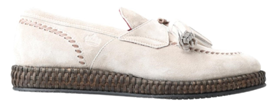 Dolce & Gabbana Ivory Suede Leather Men Espadrille Shoes In Off White