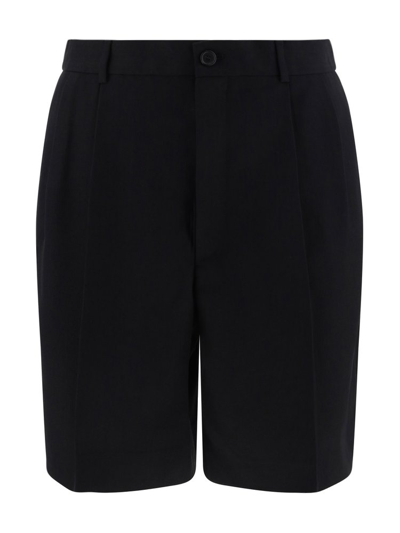 Acne Studios Pleated Tailored Shorts In Black