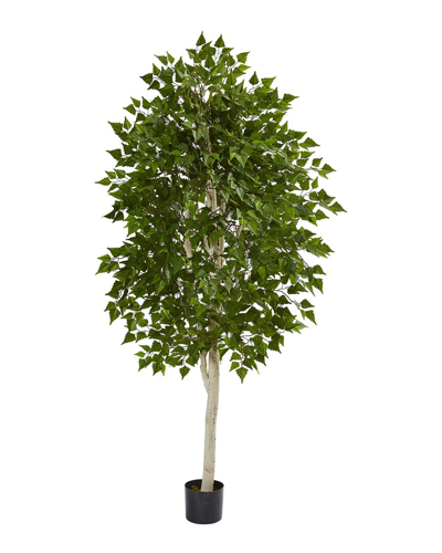 Nearly Natural 6ft Birch Artificial Tree In Green