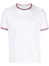 THOM BROWNE CREW-NECK T-SHIRT WITH APPLICATION
