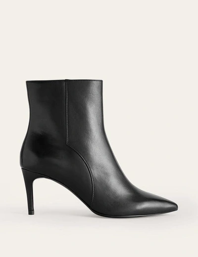 Boden Pointed-toe Ankle Boots Black Leather Women