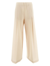 SEMICOUTURE WOOL WIDE TROUSERS
