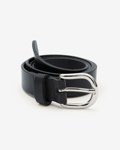 Isabel Marant Zap Leather Belt In Black