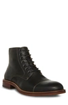 Steve Madden Men's Hodge Lace-up Boots In Black Leather