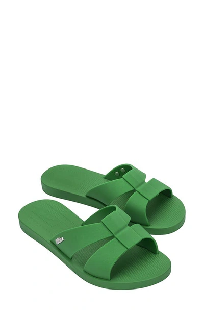 Melissa Sun Oasis Slide Sandal In Green