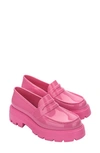 Melissa Royal Platform Penny Loafer In Pink