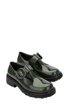 Melissa Jackie Platform Mary Jane In Black/ Green