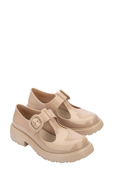 Melissa Jackie Platform Mary Jane In Beige