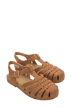 Melissa Possession Velvet Fisherman Sandal In Beige Flocked, Women's At Urban Outfitters In Beige