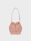 CHARLES & KEITH LIN QUILTED CHAIN-HANDLE BUCKET BAG