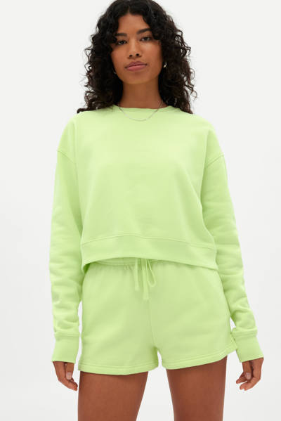 Girlfriend Collective Glow 50/50 Cropped Sweatshirt