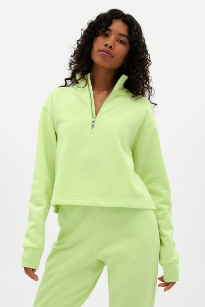 Girlfriend Collective Glow 50/50 Half-zip Sweatshirt