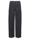 Tory Burch Princess Seam Denim Dark Indigo In Blue