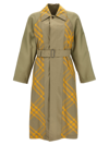 BURBERRY CHECK INSERT TRENCH COAT