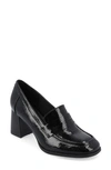 Journee Collection Malleah Loafer Pump In Patent/ Black