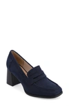 Journee Collection Malleah Loafer Pump In Navy