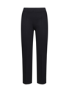 Blanca Vita Mid-rise Cropped Trousers In Onice