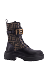 Fendi Graph Logo-cuff Jacquard Biker Booties