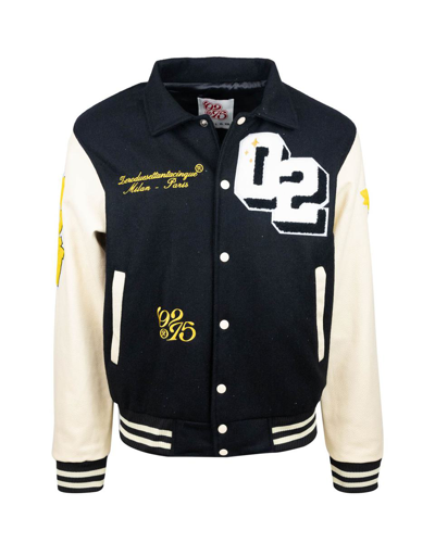 02settantacinque Man Jacket Black Size M Wool In Black
