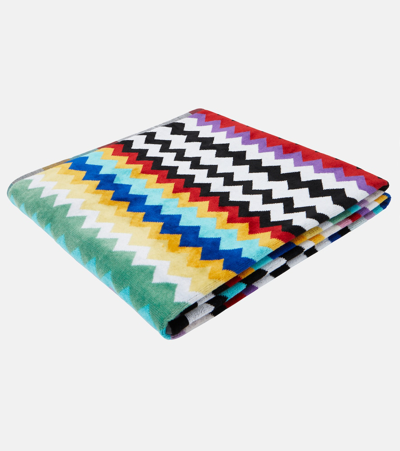 Missoni Zig Zag Cotton Terry Towel In Multicoloured