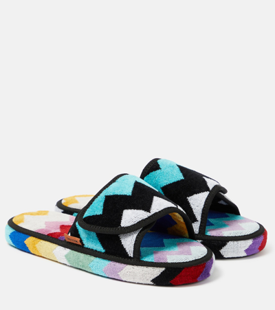 Missoni Cyrus Terry Slippers In Multicoloured