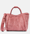 Max Mara Marine Medium Teddy Tote Bag In Pink