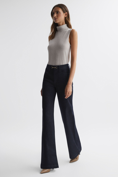 Paige High Rise Flared Jeans In Montecito